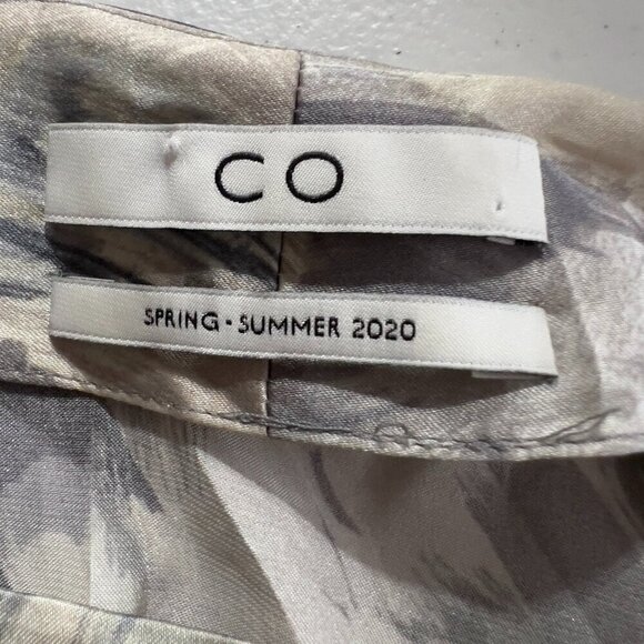 CO Collections Womens 100% Silk Gray Tunic/Blouse Size XS - Picture 3 of 6